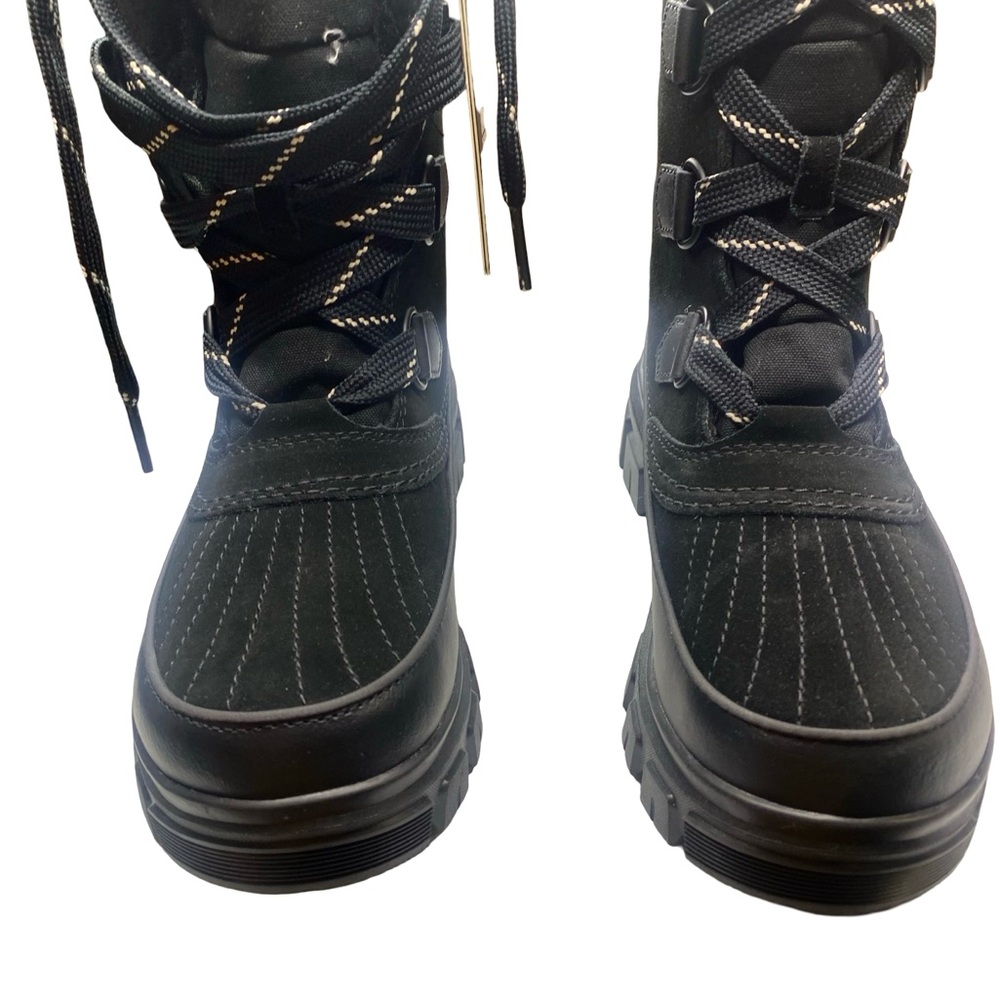 Black Sorel Winter Boots with Fur Trim Woman’s 8.5 - Picture 5 of 10